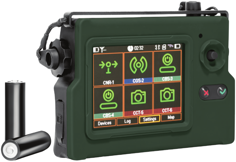 CCU control unit with AA batteries
